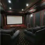 Finished basement to create a masculine theater room