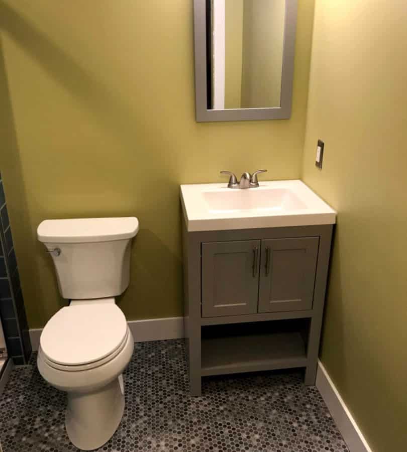 install toilet- bath remodel