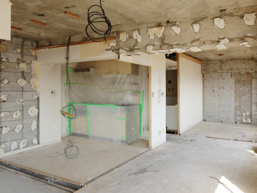 unfinished concrete basement 