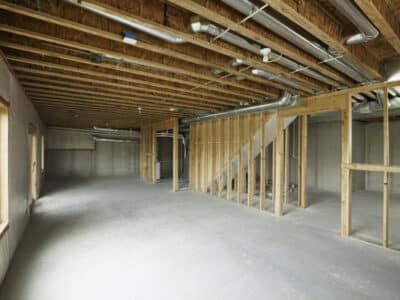 un-finished basement