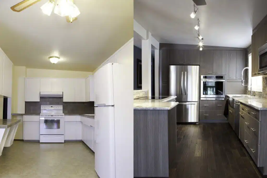 before and after kitchen renovation ideas