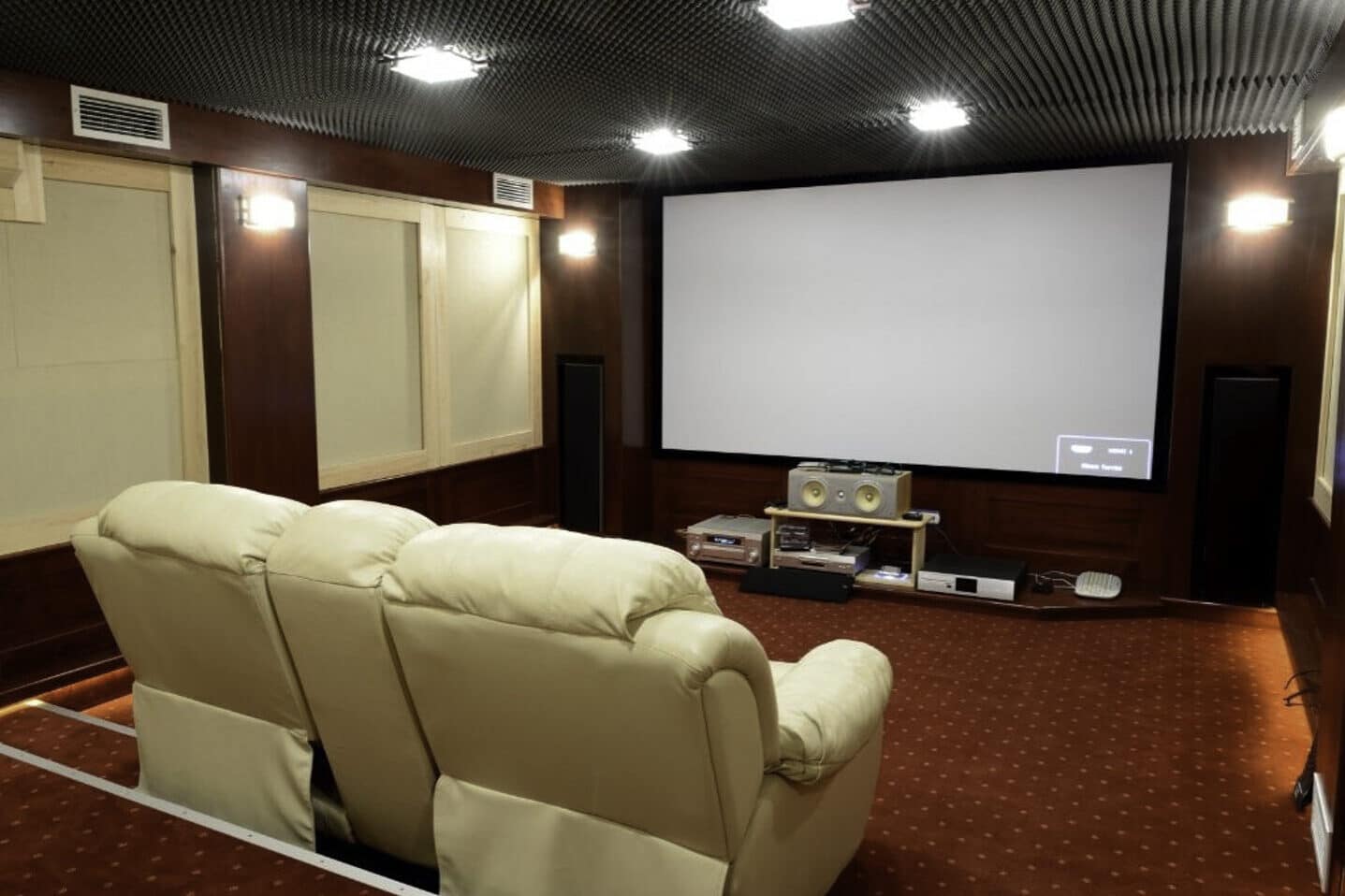 This home owner had Allied Remodeling Contractors finish the basement of their home and turn it into a home theater.