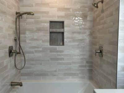shower to bathtub conversion completed by Allied Remodeling Contractors in Lehi, Utah.
