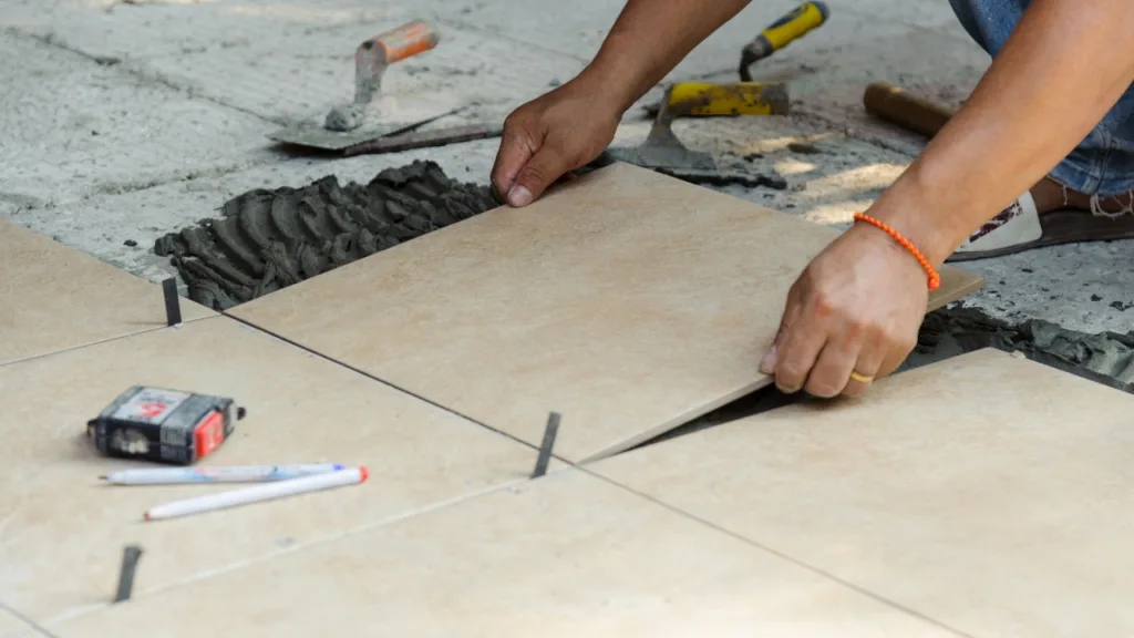 Tile installation by Allied Kitchen, Bath and Basement Remodeling
